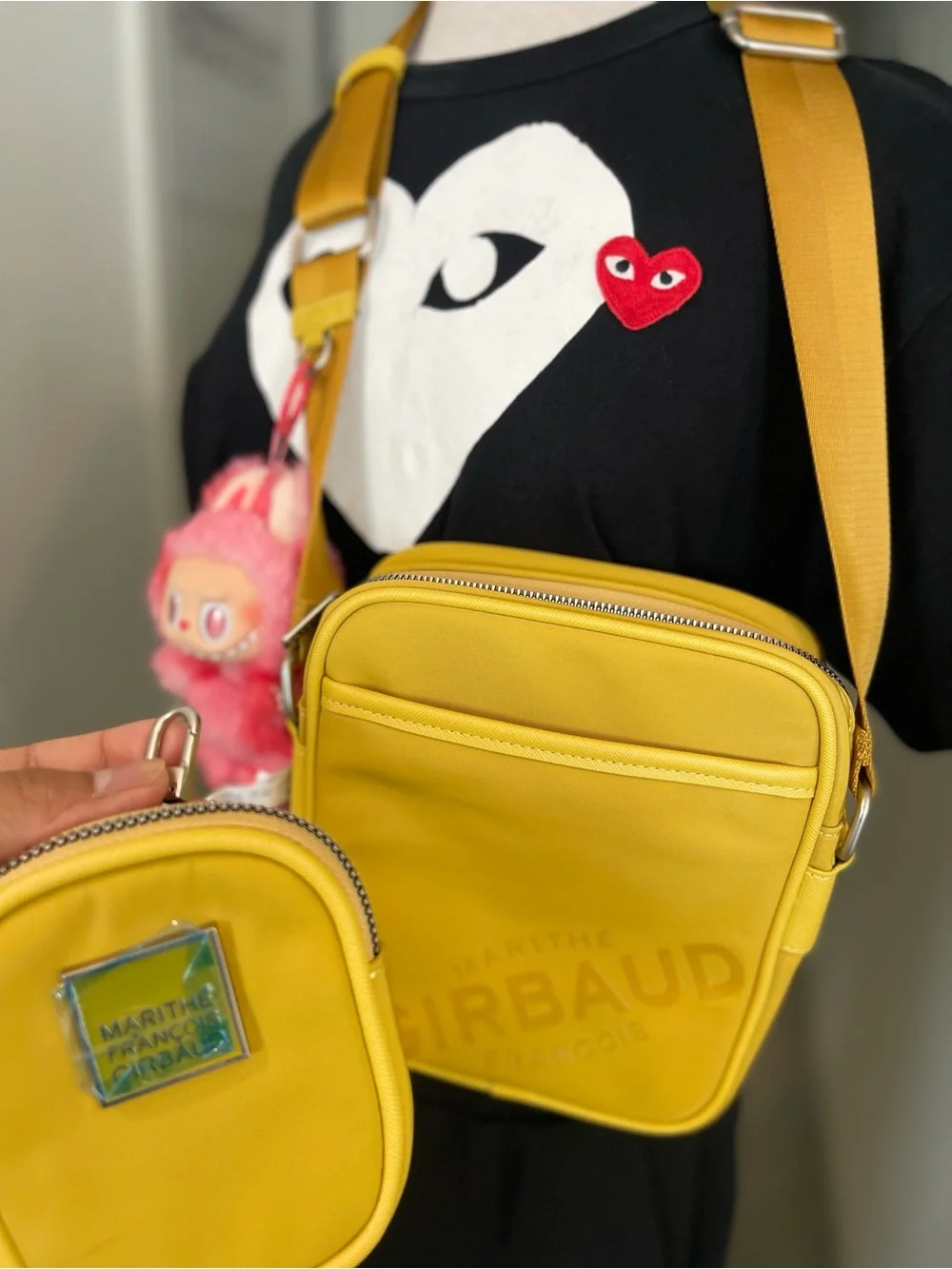 Marithe GIRBAUD Yellow Crossbody Bag